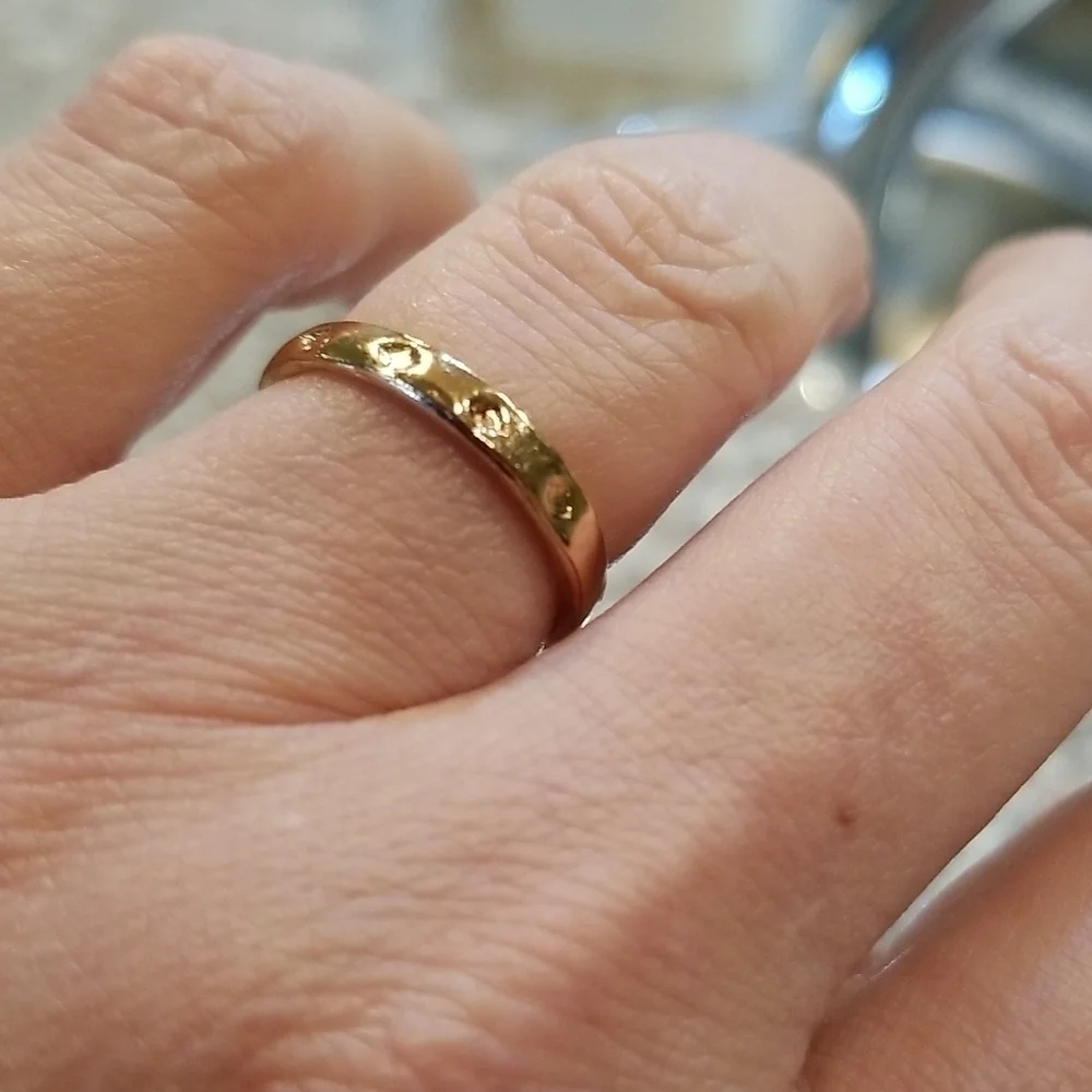 Gold costume ring